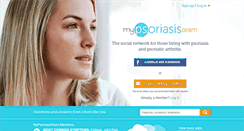Desktop Screenshot of mypsoriasisteam.com